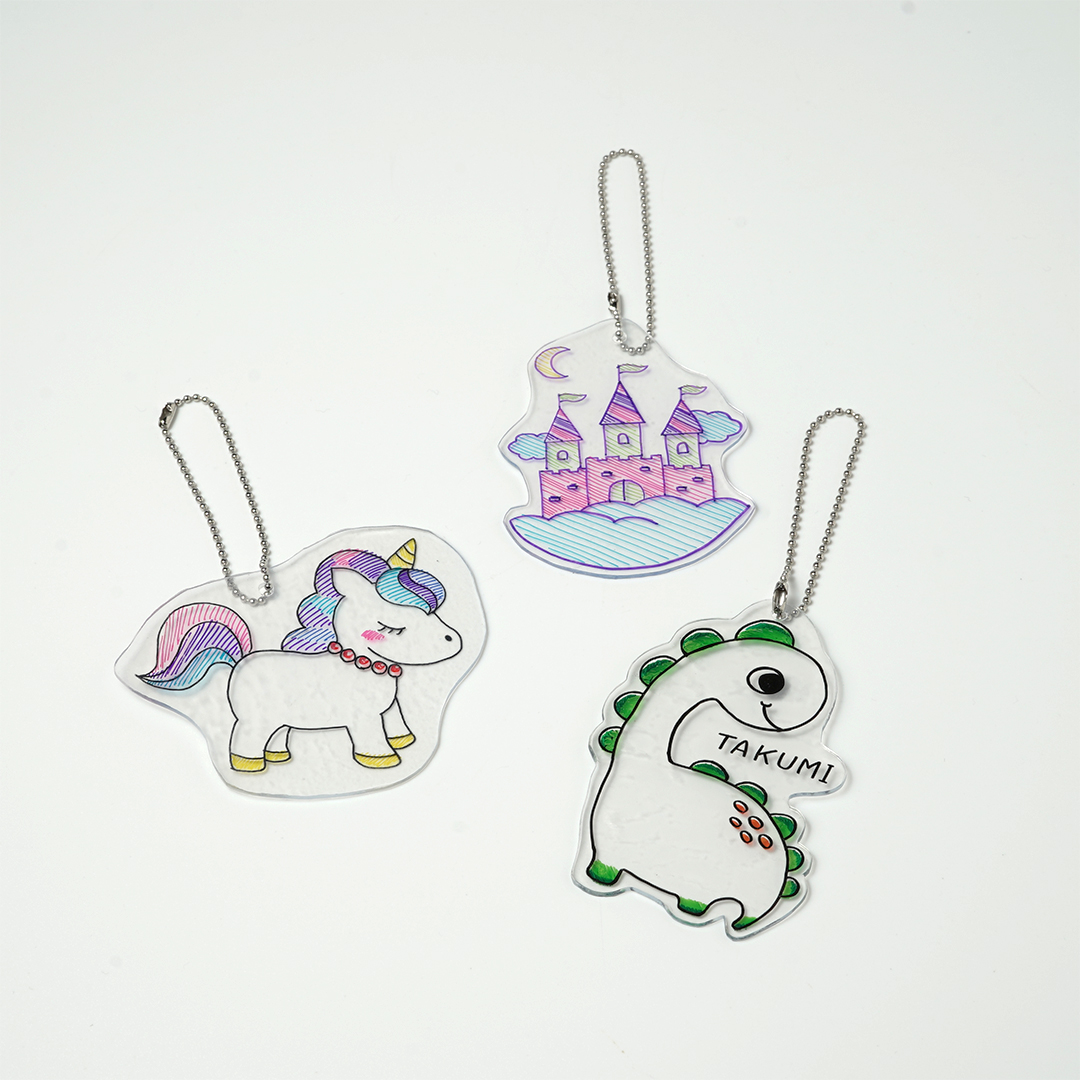 Shrink plastic keychain (1 piece)