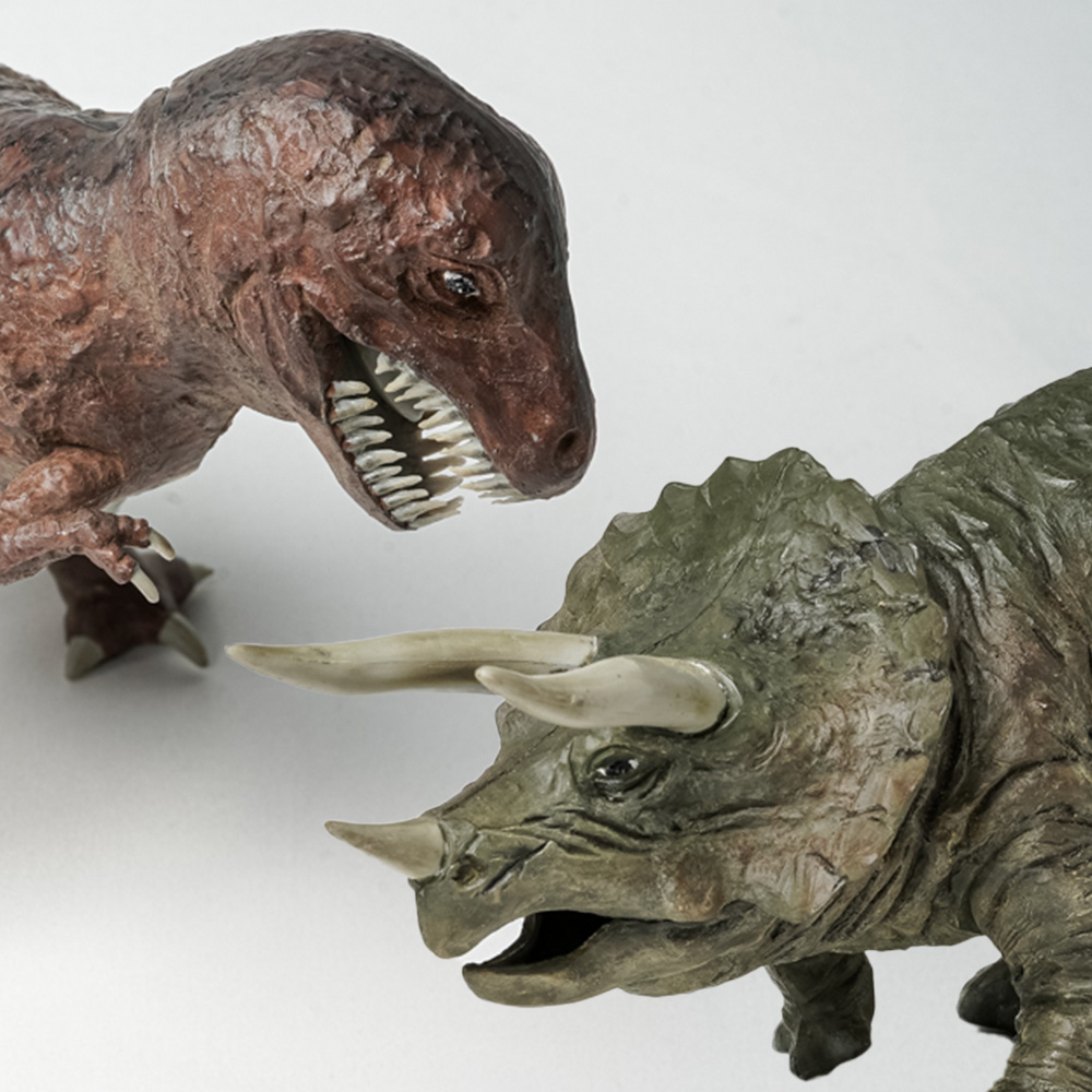恐竜 組み立て・色塗り製作 トリケラトプス 上級