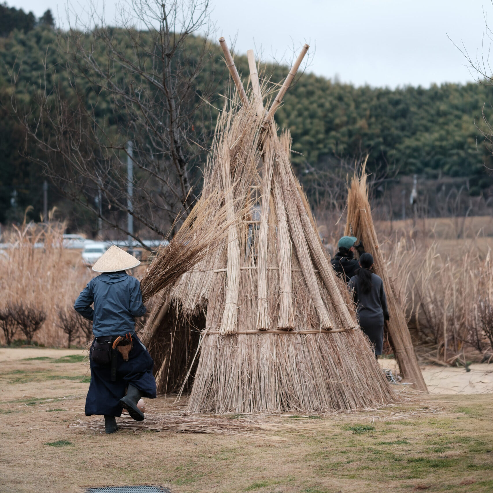 【10/10開催】カヤブキ屋根職人とつくる、カヤブキ小屋づくり体験
